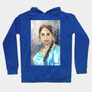 Punjabi beauty in blue Hoodie